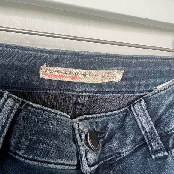 Zara Denim Dept Z1975 Women’s Medium Wash Skinny Jeans with Zippered Ankle - 6 - Picture 5 of 8